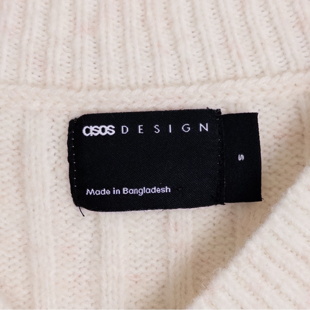 ASOS DESIGN . Ribbed V-Neck Knit Sweater - Picture 2 of 8